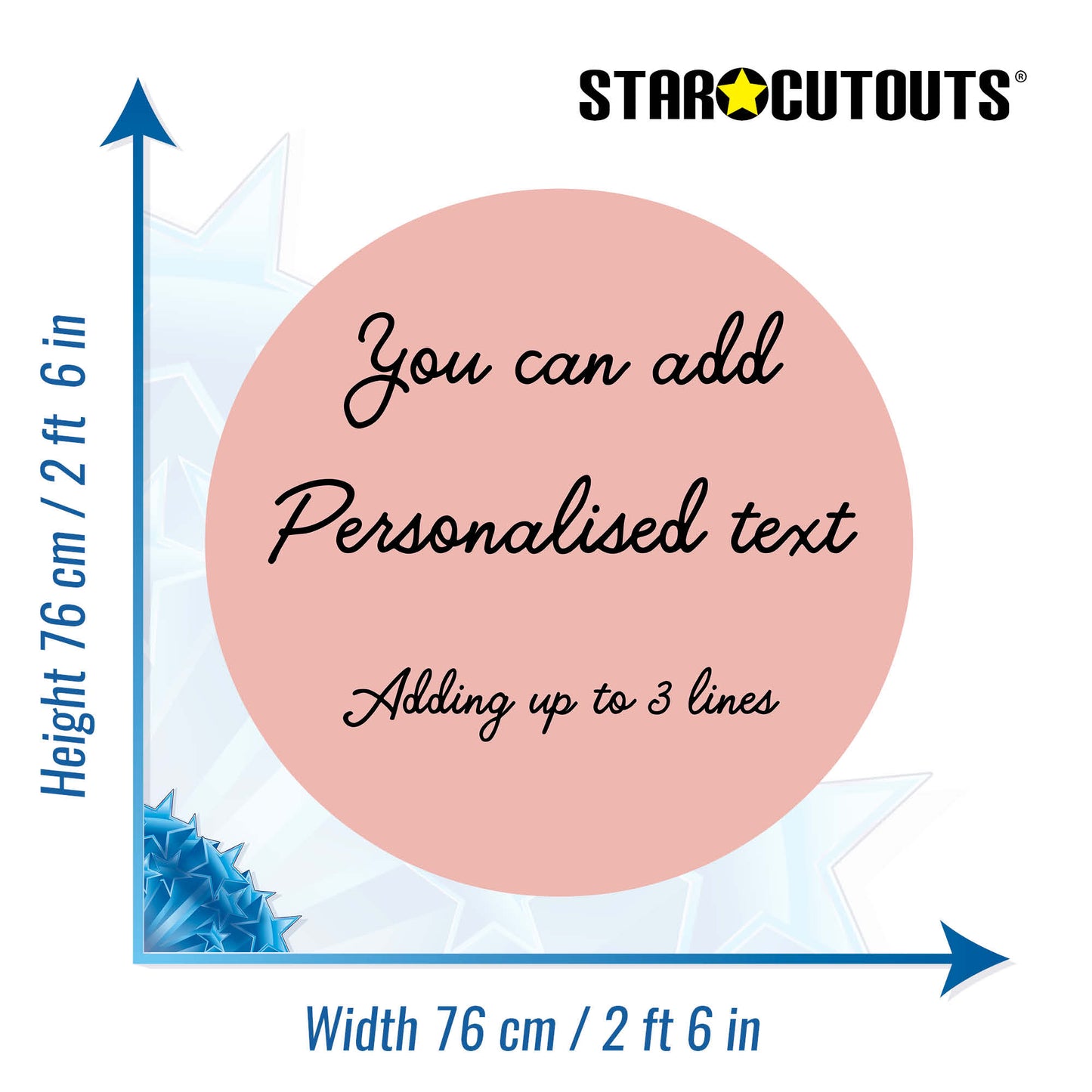 XQ015-x-m-001 Medium Correx Circle - Dusky Pink Height 76 cm Width 76 cm