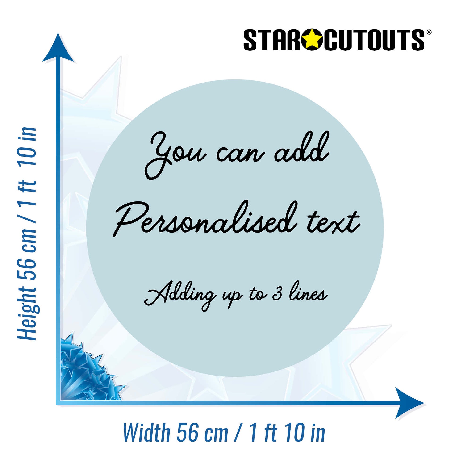 XQ015-x-s-005 Small Correx Circle - Duck Egg Height 56 cm Width 56 cm