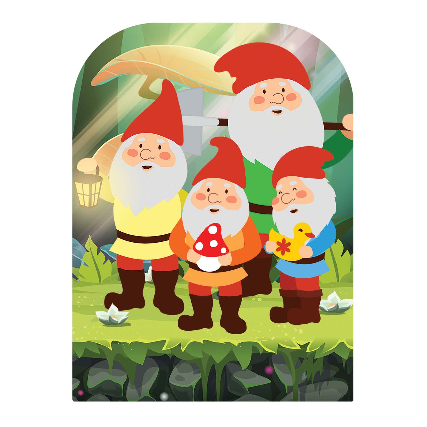 SC1069 The Spirit of the Garden Gnomes Child Stand-in Cardboard Cut Out Height 131cm