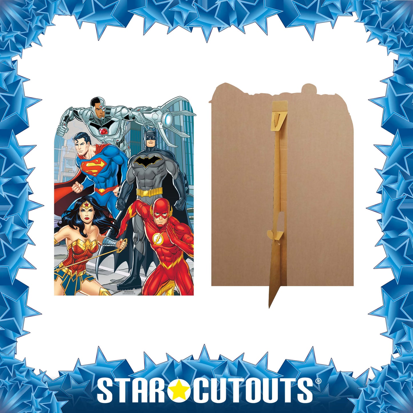 SC886 Justice League Stand-In Animated Child Size Cardboard Cut Out Height 135cm - Star Cutouts