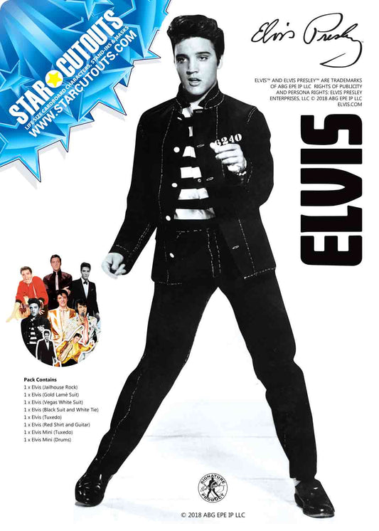 TT006 Elvis Presley Table Toppers Pack (8 cut-outs)