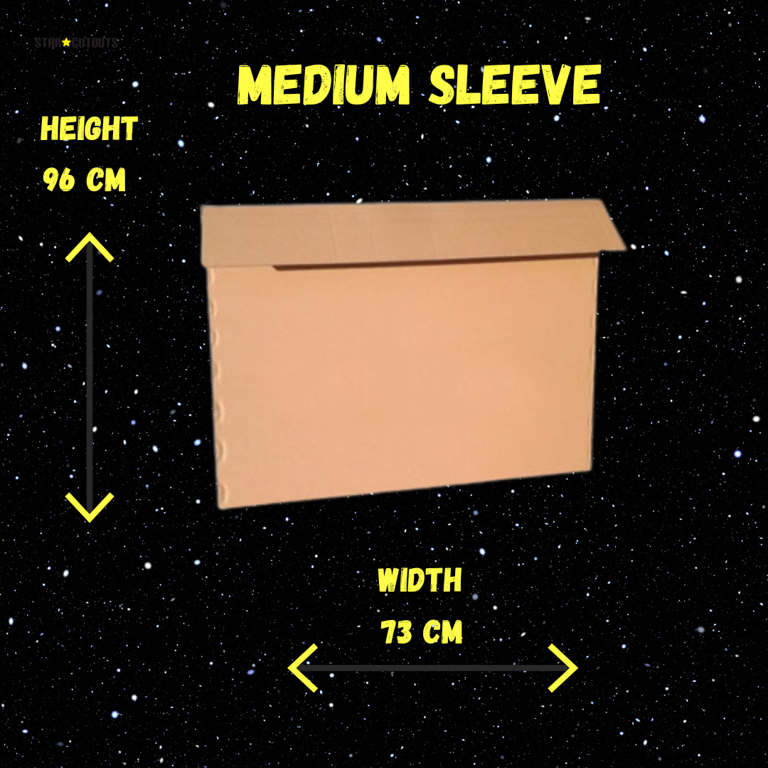 Star Cutouts Cardboard Sleeve Medium