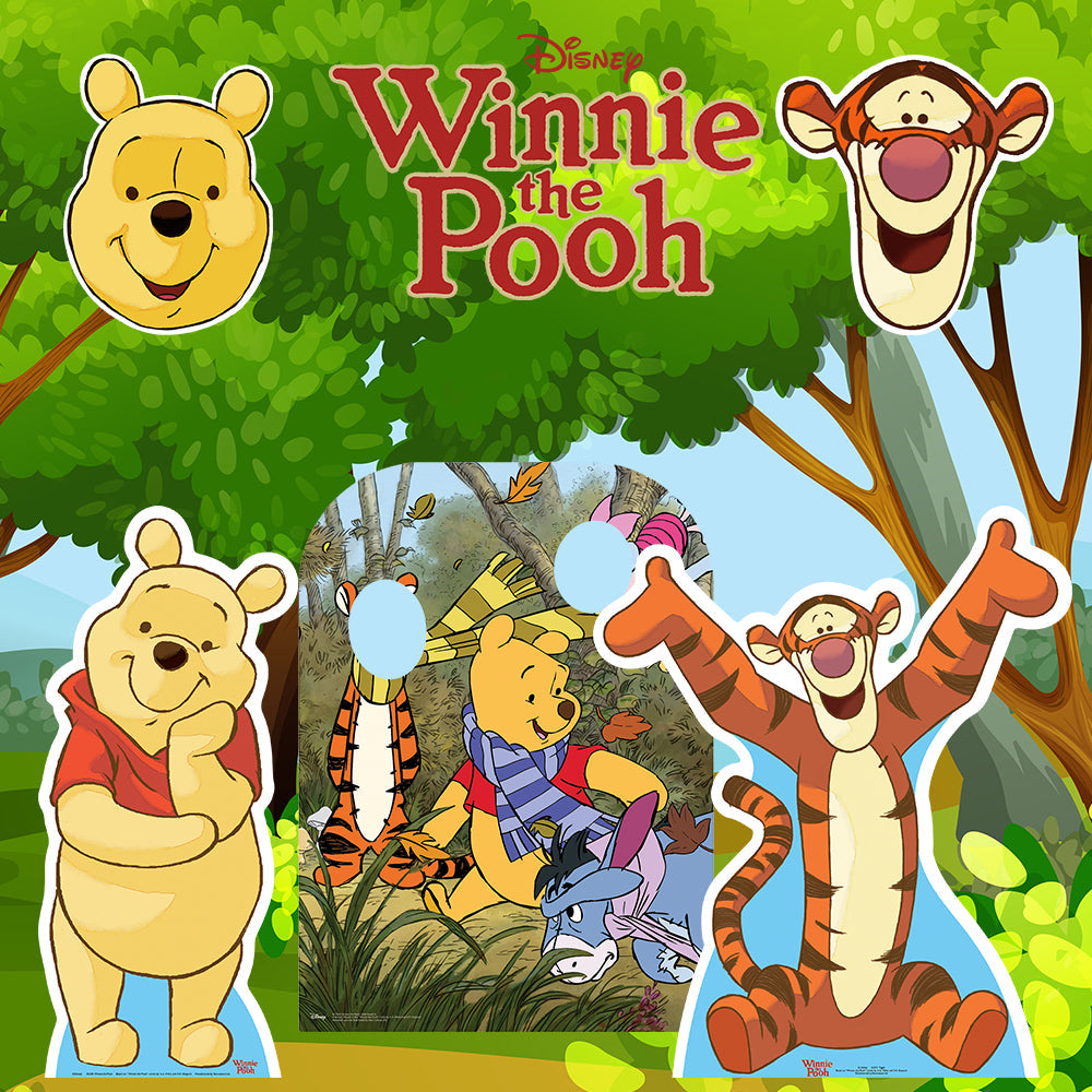 SC1063 Winnie the Pooh Hundred Acre Wood With Friends Stand-in Cardboard Cut Out Height 131cm 
