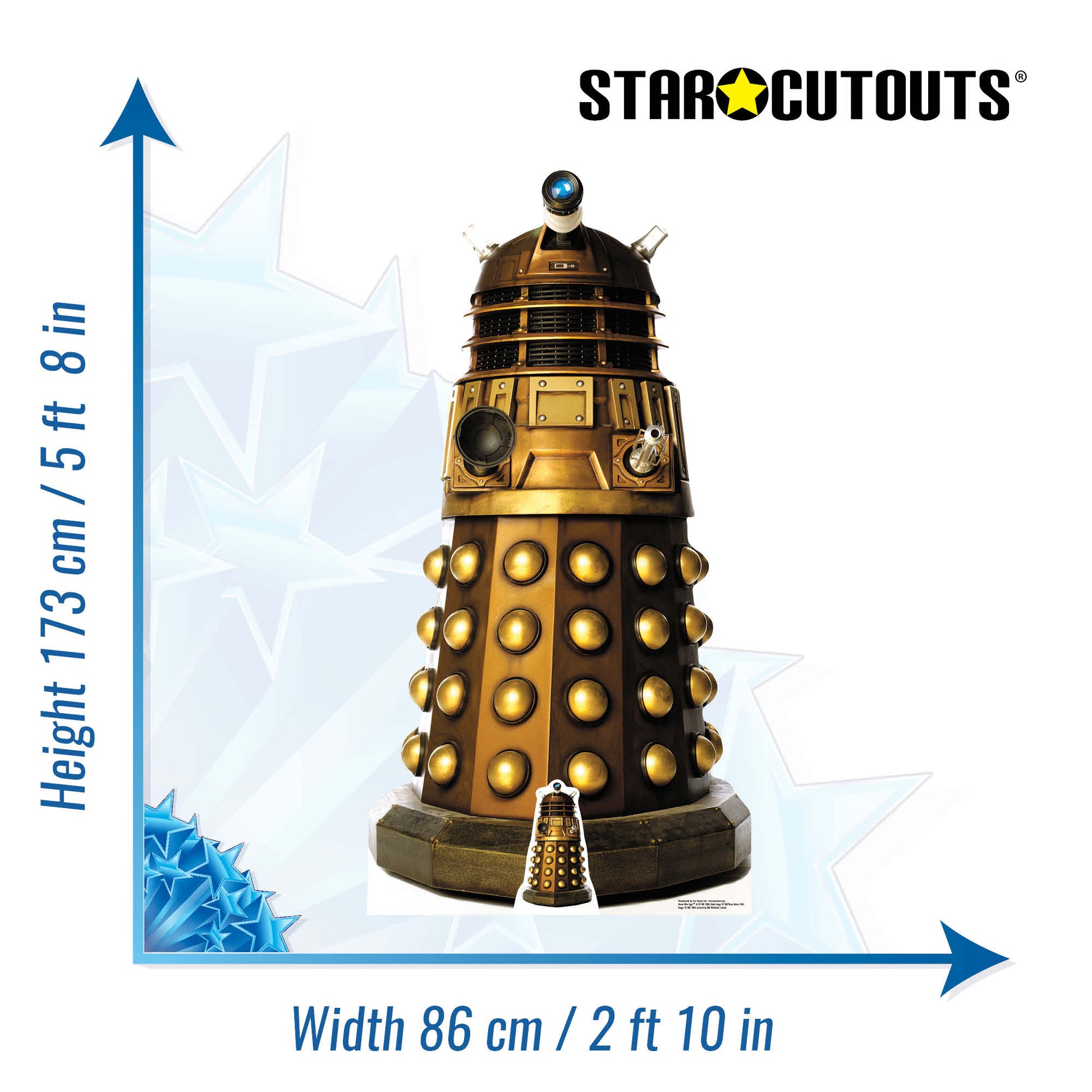 Dalek Caan Cardboard Cut Out Height 173cm - Star Cutouts