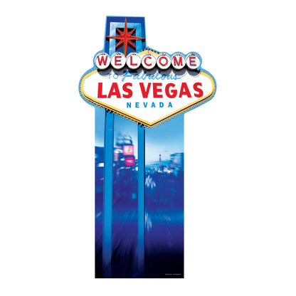 SC017 Vegas Sign Cardboard Cut Out Height 188cm