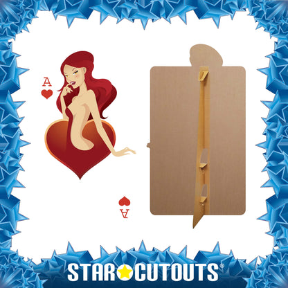 SC019 Hearts Babe Cardboard Cut Out Height 160cm