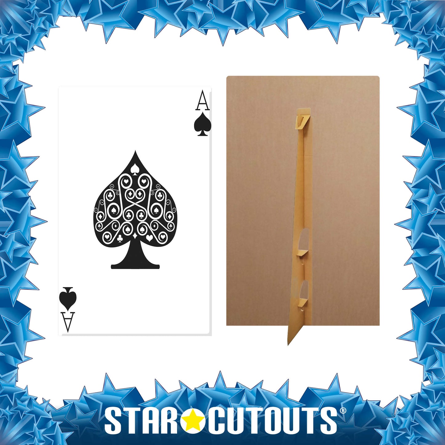 SC022 Ace of Spades Playing Card Cardboard Cut Out Height 154cm