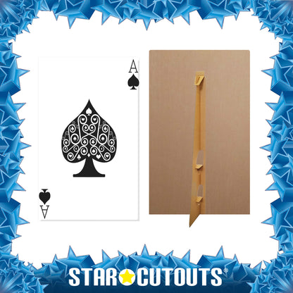 SC022 Ace of Spades Playing Card Cardboard Cut Out Height 154cm