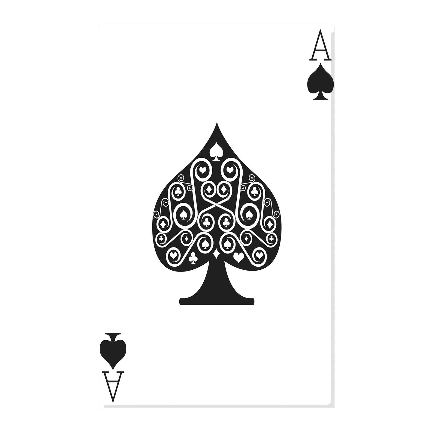 SC022 Ace of Spades Playing Card Cardboard Cut Out Height 154cm