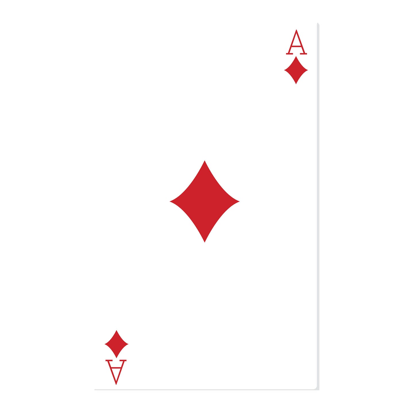 SC025 Ace of Diamonds Playing Card Cardboard Cut Out Height 154cm
