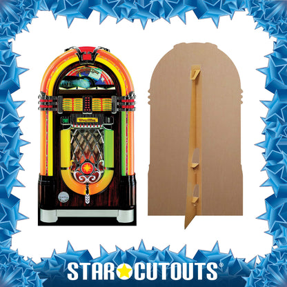 SC028 Juke Box Cardboard Cut Out Height 160cm