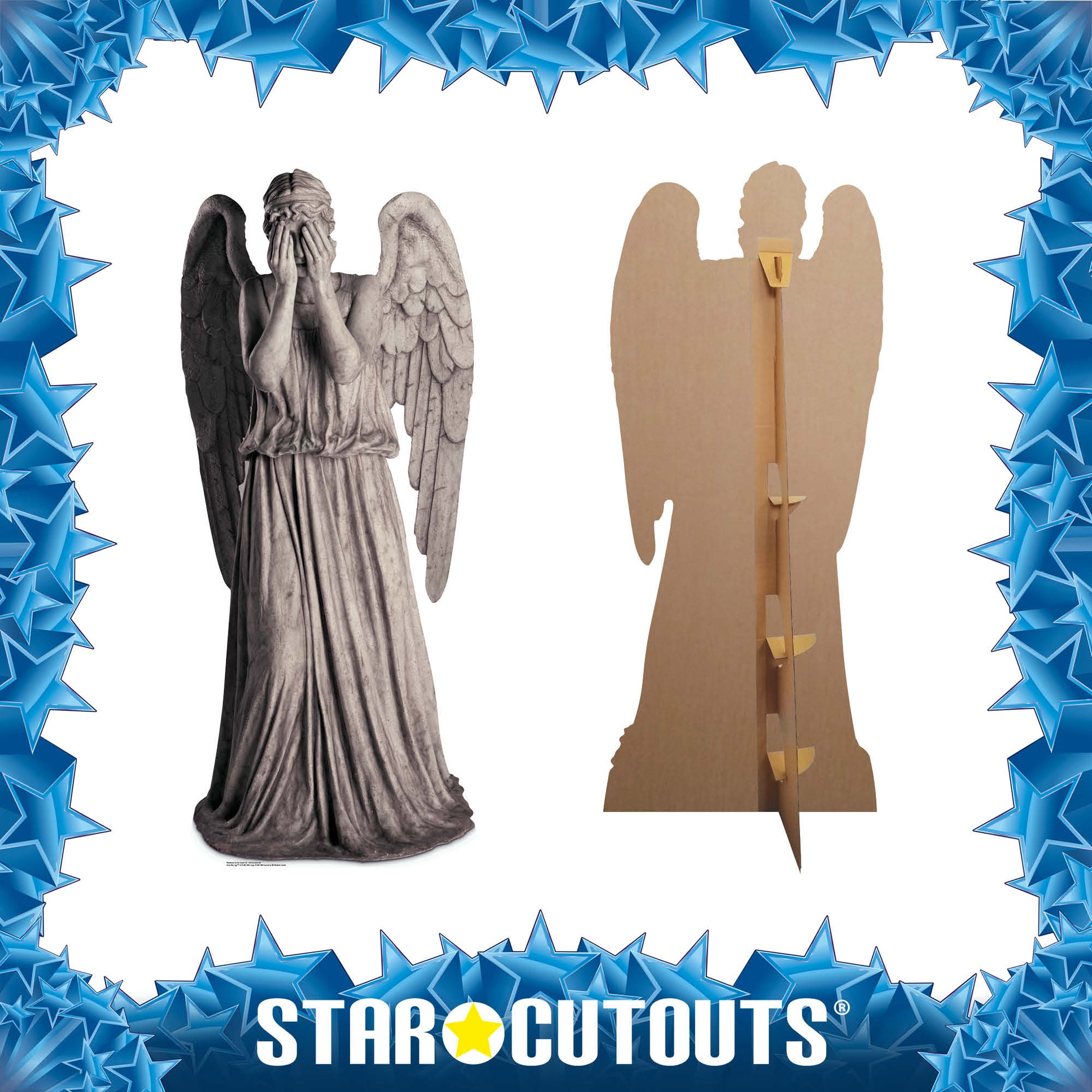 Weeping Angel Blink Angel Cardboard Cut Out Height 191cm - Star Cutouts