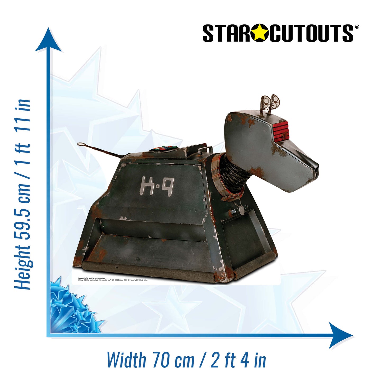 K-9 Cardboard Cut Out Height 59.5cm - Star Cutouts