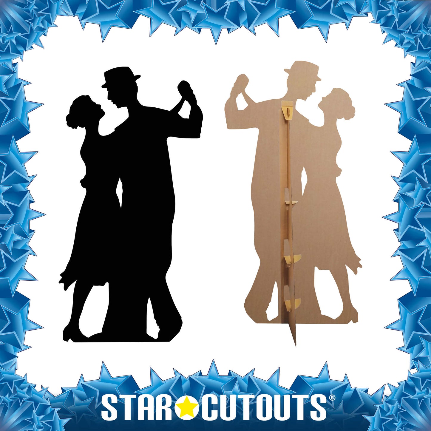 SC048 Salsa Dancer (Silhouette) Cardboard Cut Out Height 169cm