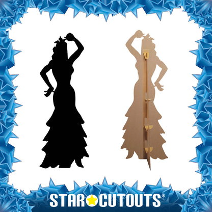 SC049 Flamenco Dancer (Silhouette) Cardboard Cut Out Height 184cm
