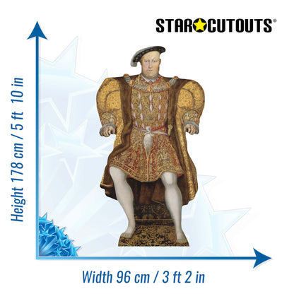 SC063 King Henry VIII Cardboard Cut Out Height 178cm