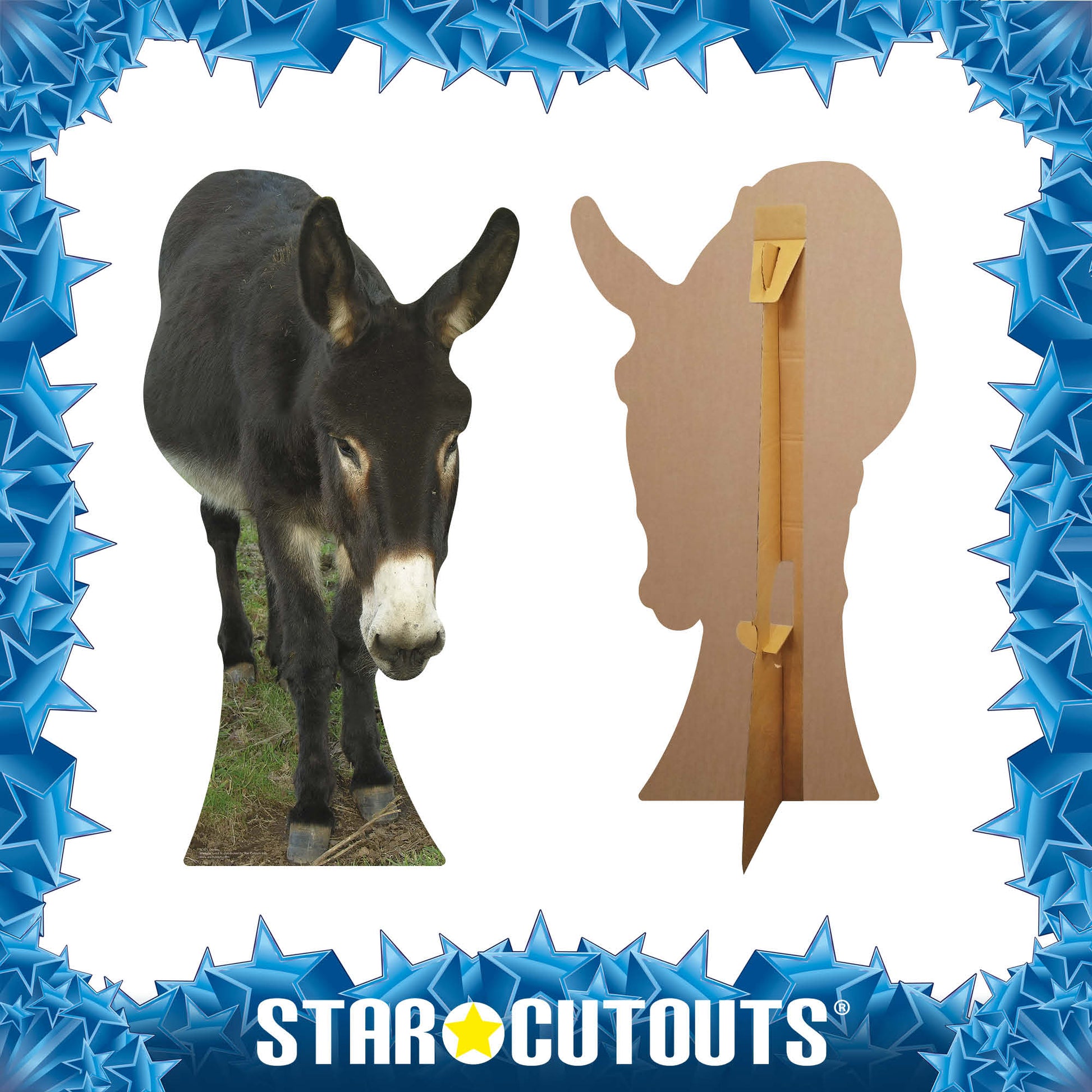 SC071 Donkey Cardboard Cut Out Height 130cm - Star Cutouts