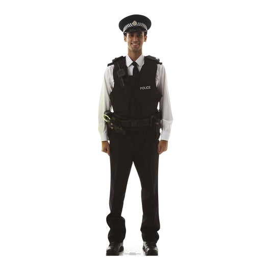 SC076 Policeman Cardboard Cut Out Height 185cm