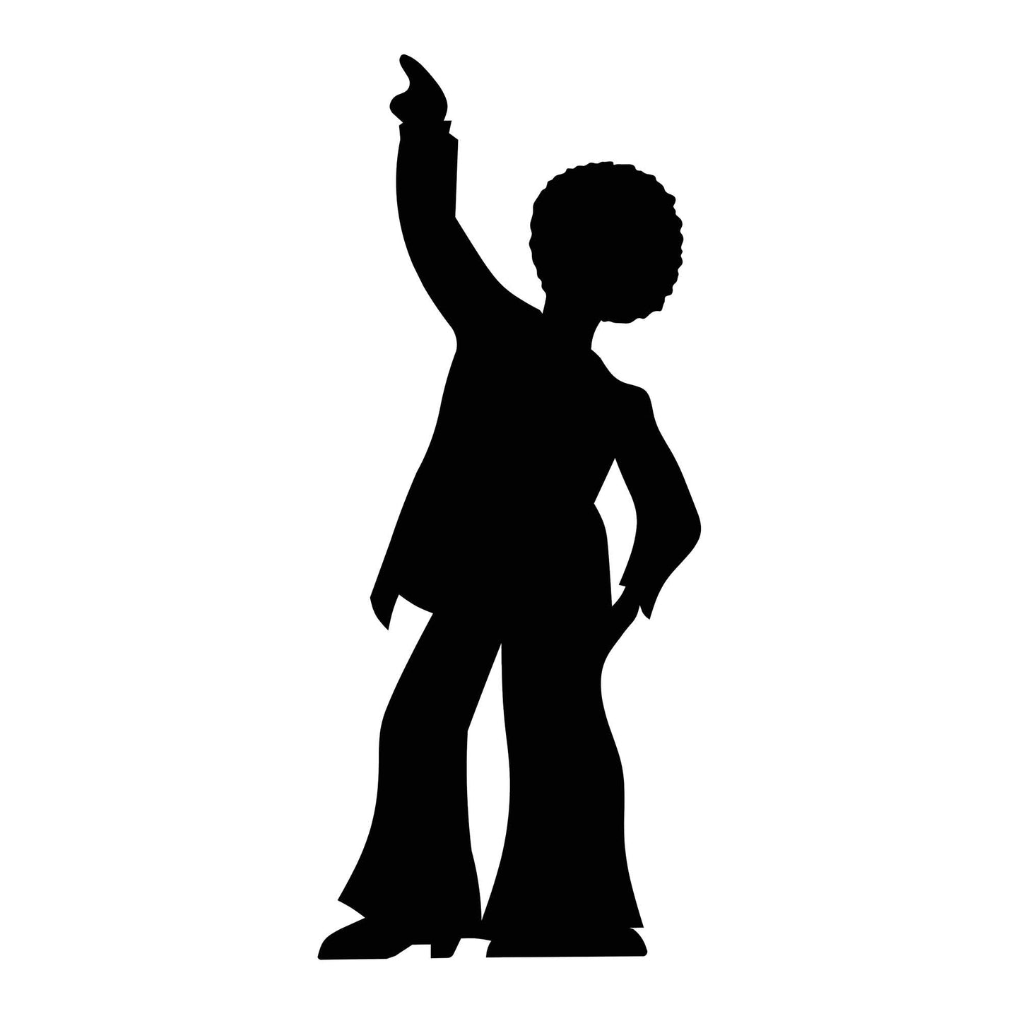 SC083 Disco Dancer - Male (Silhouette) Cardboard Cut Out Height 185cm