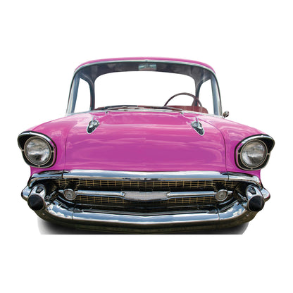 SC089 Pink Car (SMALL) 'Stand-In' Cardboard Cut Out Height 105cm