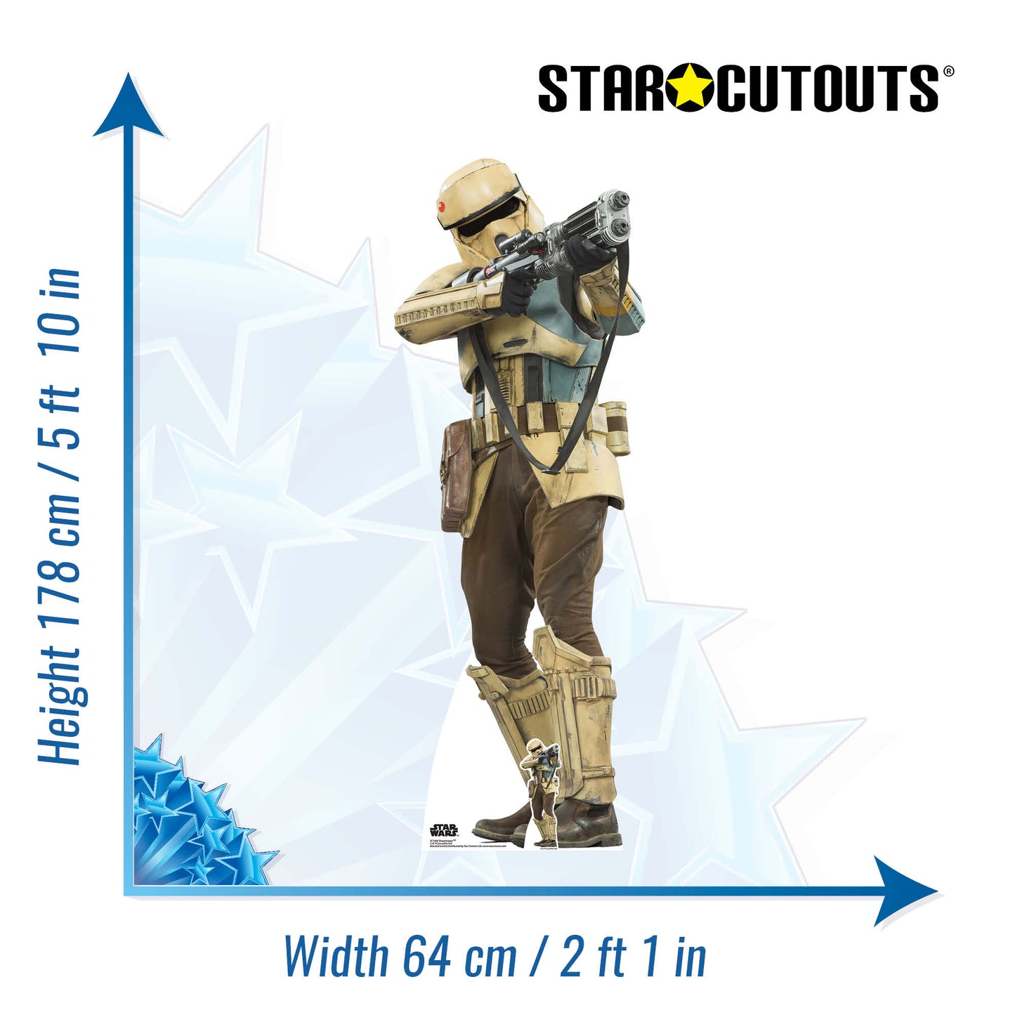 SC1000 Shoretrooper (Rogue One) Cardboard Cut Out Height 178cm