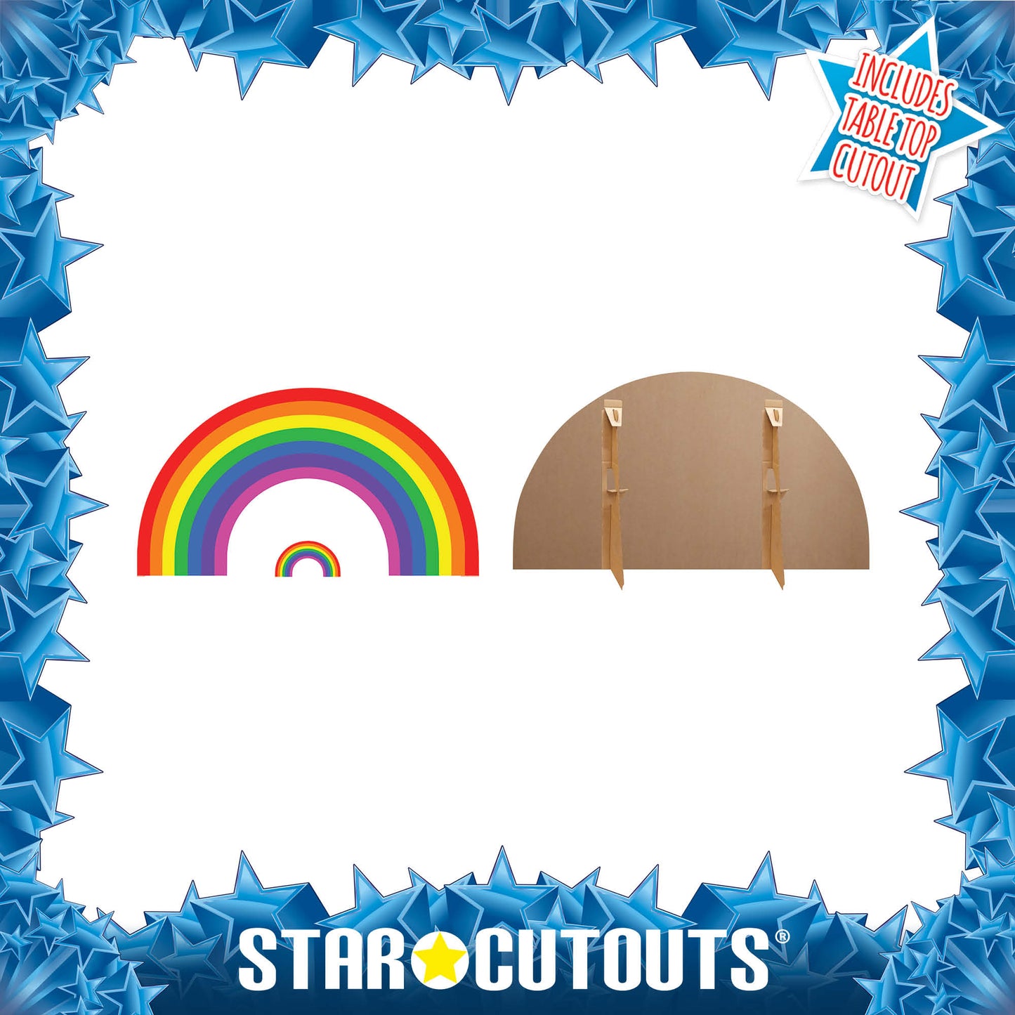 SC1030 Rainbow Cardboard Cut Out Height 93cm