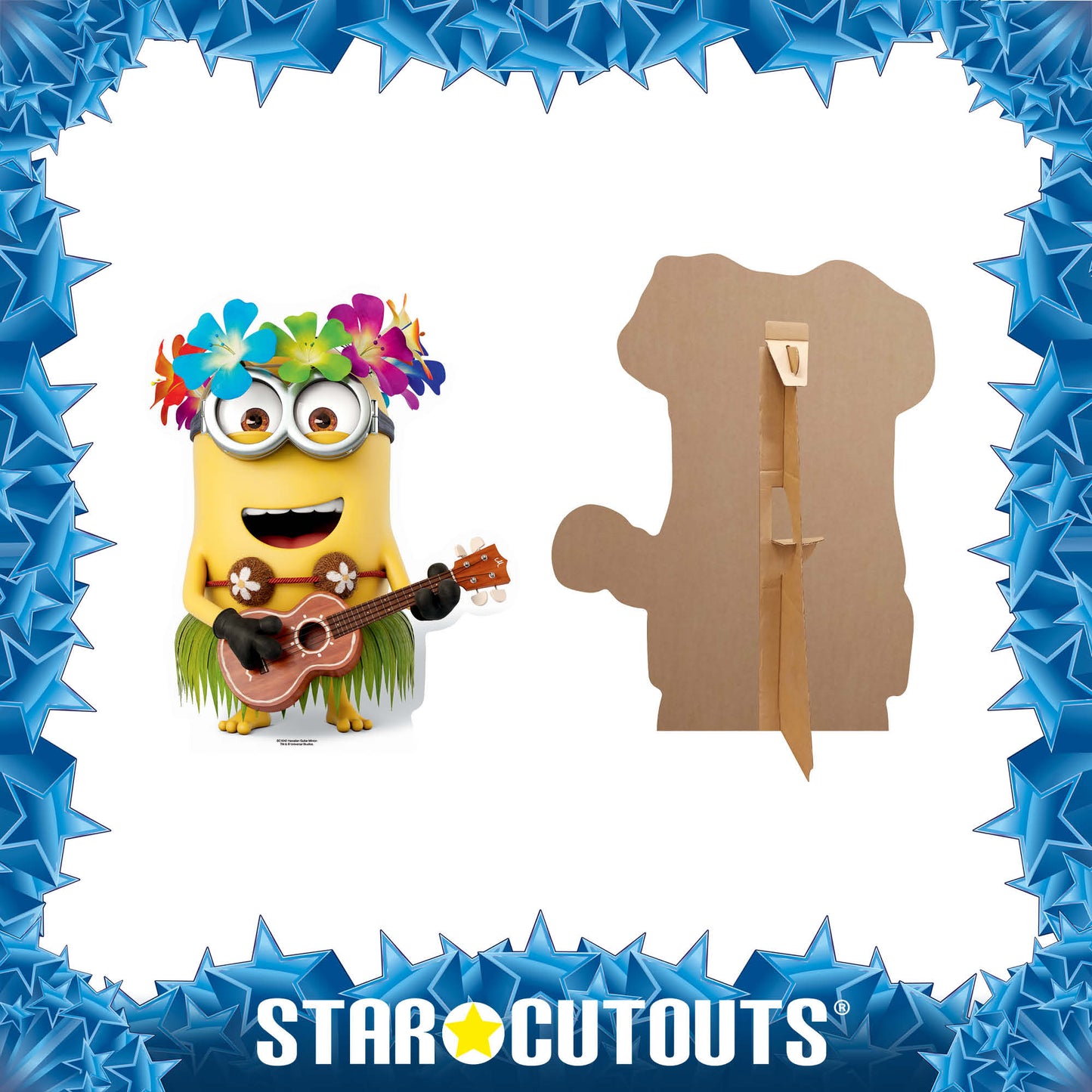 SC1042 Hawaiian Guitar Dave Minion Cardboard Cut Out Height 81cm - Star Cutouts