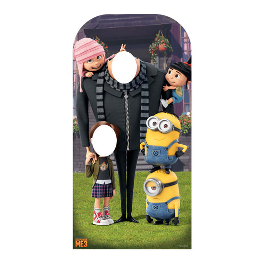 SC1045 Despicable Me Adult and Child Stand-In Cardboard Cut Out Height 185cm - Star Cutouts