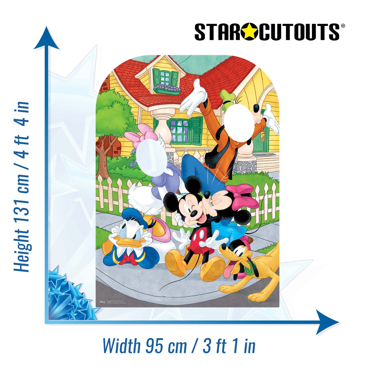 SC1061 Mickey Mouse and Friends Stand-In Cardboard Cut Out Height 131cm