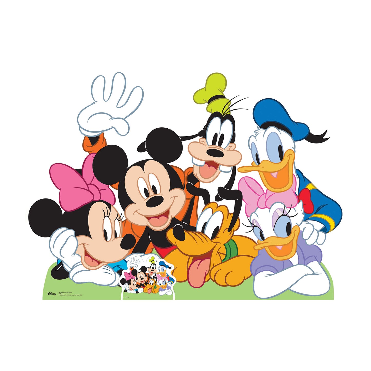 SC1062 Mickey Mouse and Friends Group Cardboard Cut Out Height 99cm