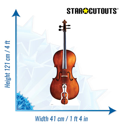 SC1067 Cello Cardboard Cut Out Height 121cm