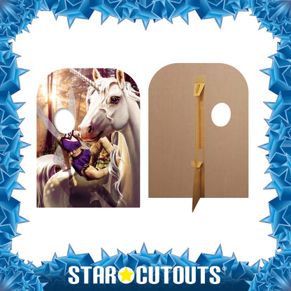 SC1081 Unicorn & Fairy Fantasy Land Child Size Stand-in Cardboard Cut Out Height 131cm