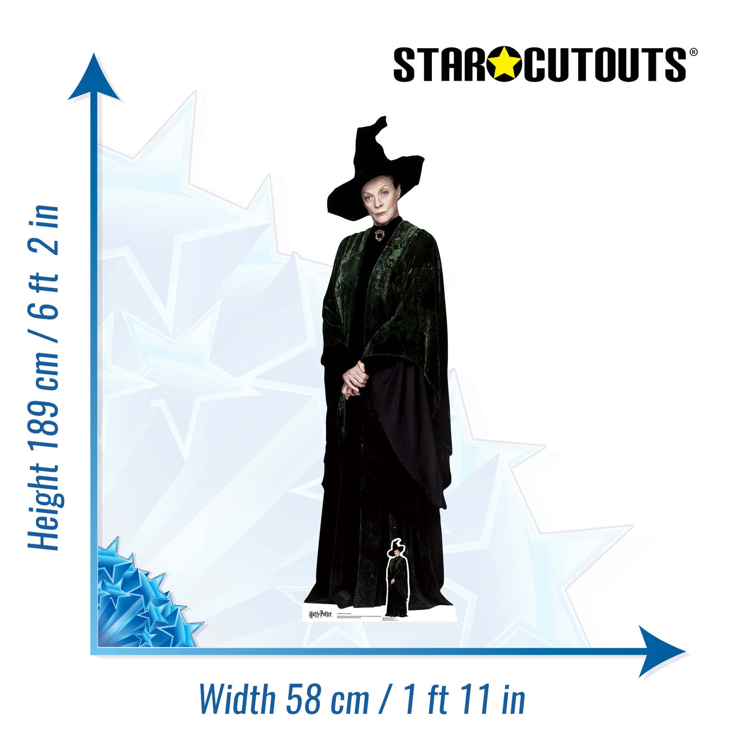 SC1084 Professor McGonagall Cardboard Cut Out Height 189cm