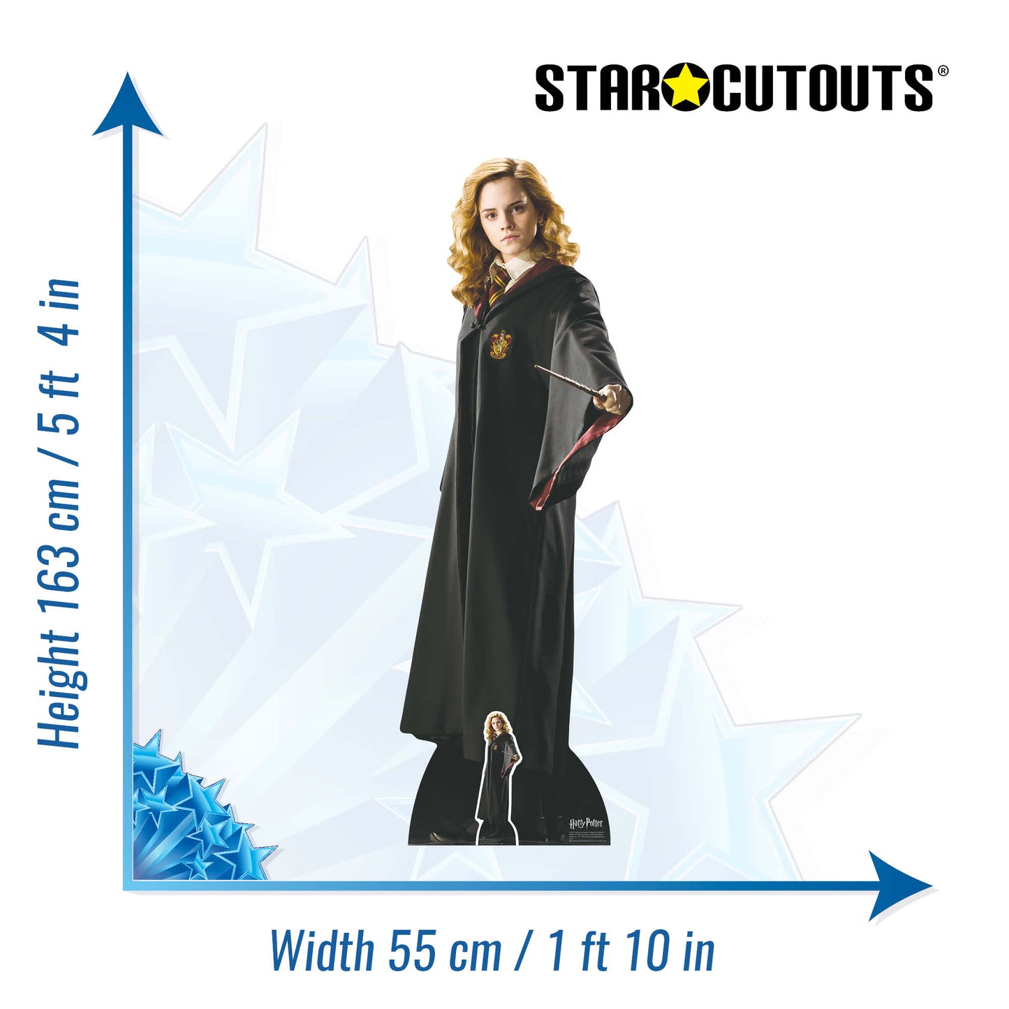 SC1087 Hermione Granger Hogwarts School of Witchcraft and Wizardry Uniform Cardboard Cut Out Height 163cm
