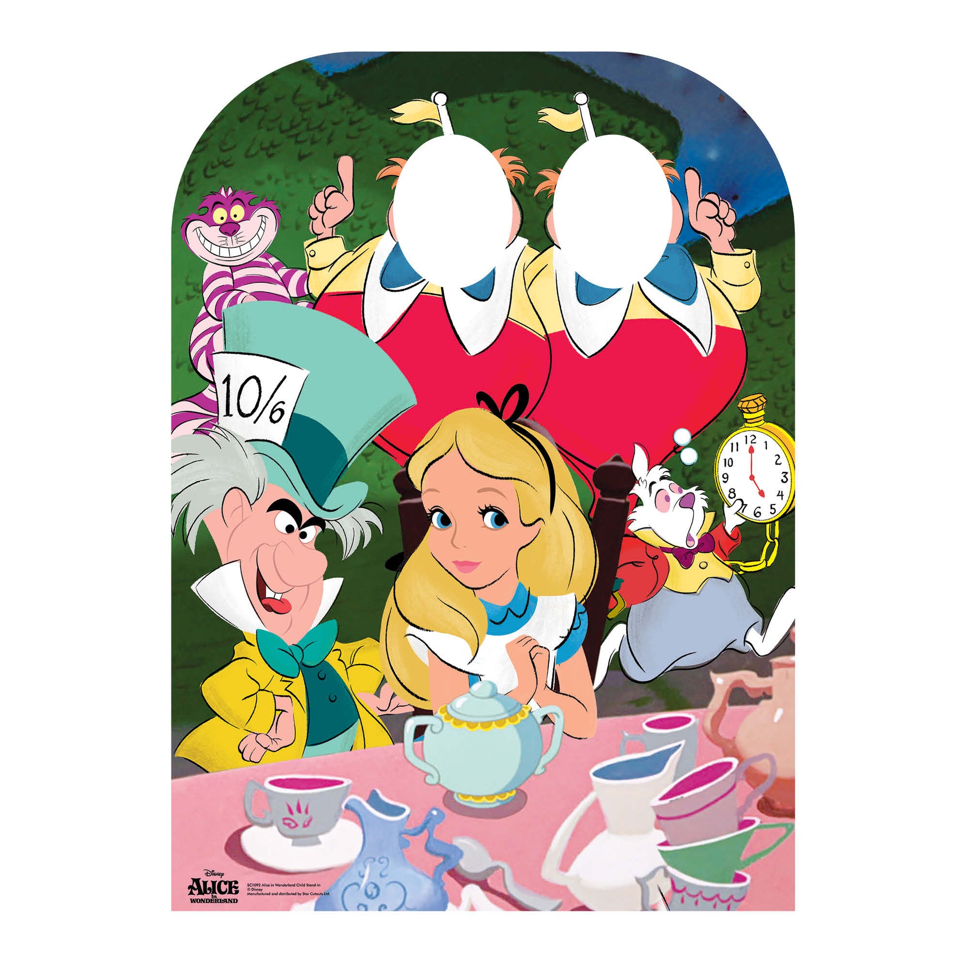 SC1092 Alice in Wonderland Tea Party Child Stand-in Cardboard Cut Out Height 131cm - Star Cutouts
