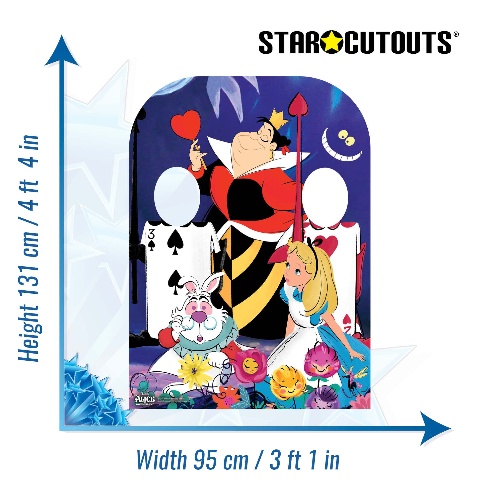 SC1093 Queen of Hearts Child Stand-in Cardboard Cut Out Height 131cm - Star Cutouts