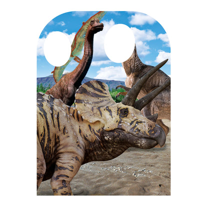 SC1095 Triceratops Dinosaur Child Stand-in Cardboard Cut Out Height 131cm