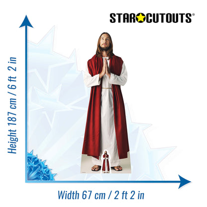 SC1108 Jesus Christ Cardboard Cut Out Height 187cm