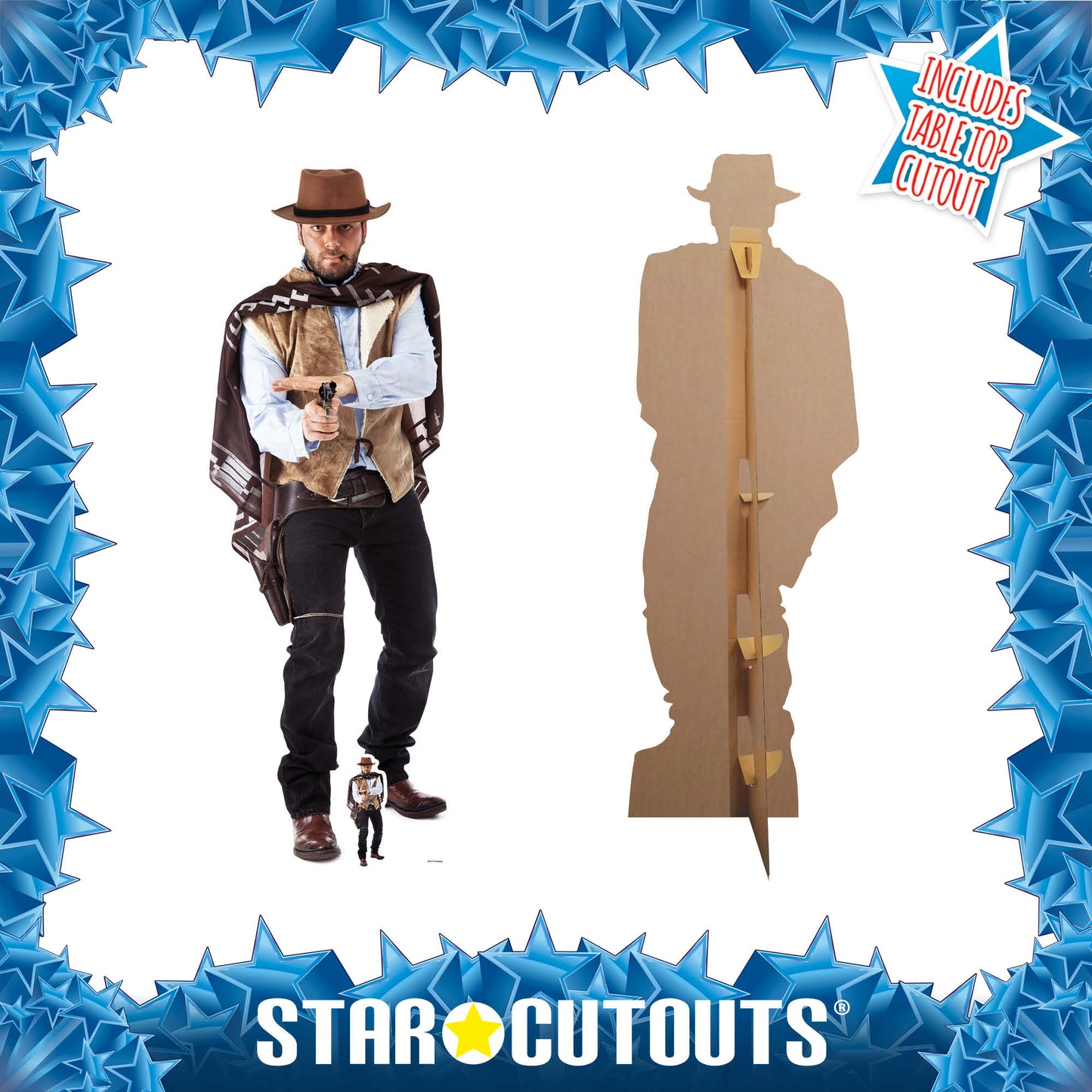 SC1117 Cowboy Cardboard Cut Out Height 178cm