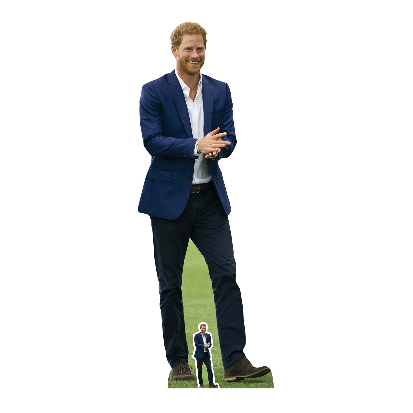 SC1118 Prince Harry Royal Blue Cardboard Cut Out Height 188cm