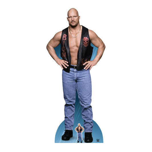 SC1131 Stone Cold Steve Austin Cardboard Cut Out Height 187cm