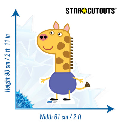 SC1135 Gerald Giraffe (Peppa Pig) Cardboard Cut Out Height 90cm