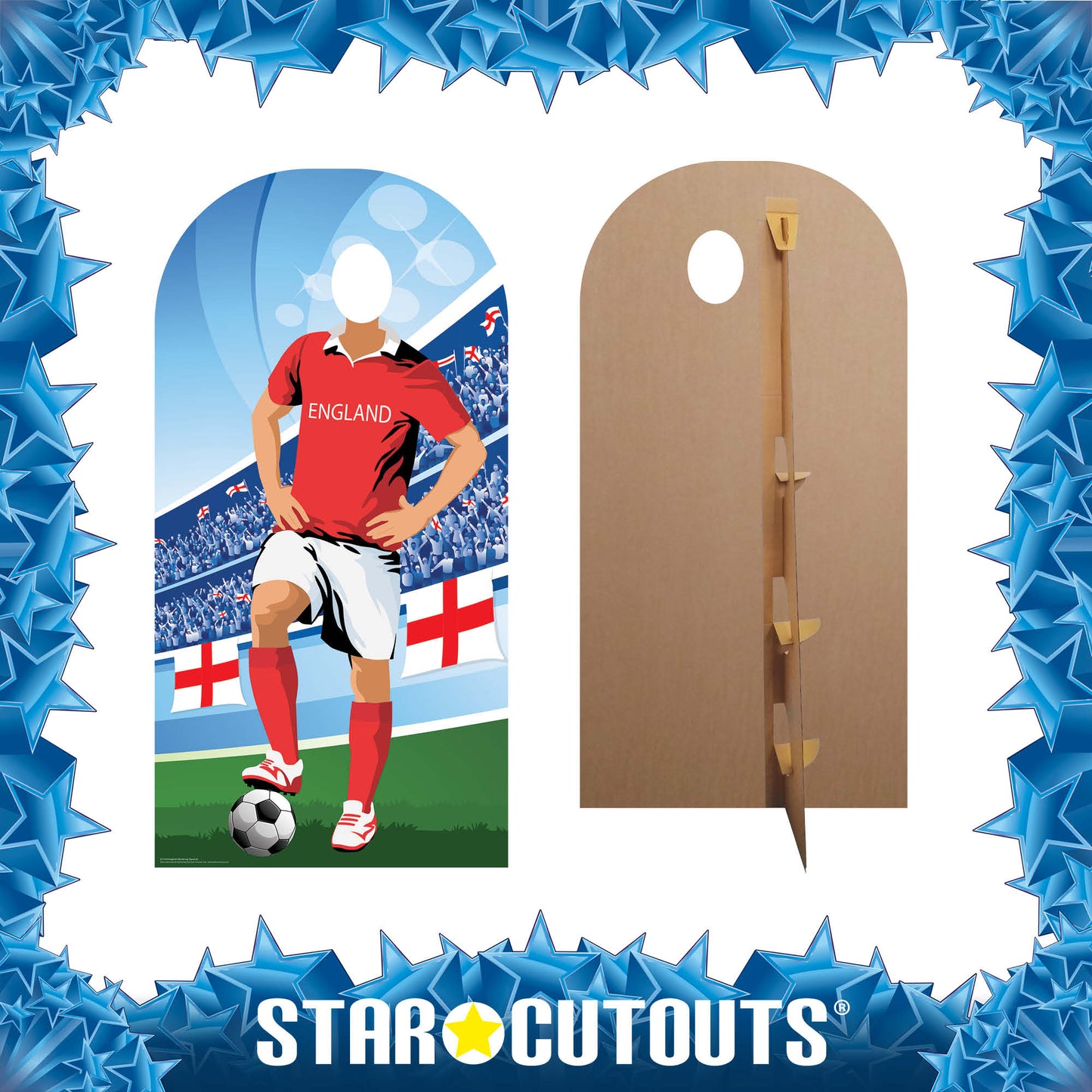 SC1164 England World Cup Football Stand In NEW Cardboard Cut Out Height 190cm