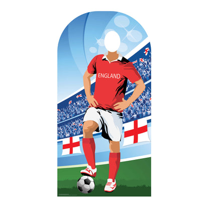 SC1164 England World Cup Football Stand In NEW Cardboard Cut Out Height 190cm