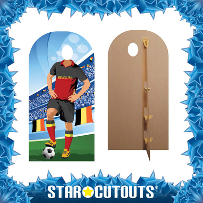 SC1170 Belgium World Cup Football Stand In Cardboard Cut Out Height 190cm