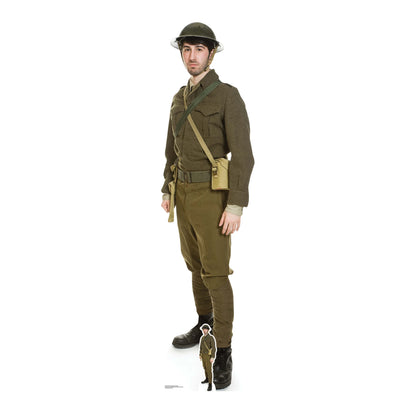 SC1177 British WW1 Soldier Cardboard Cut Out Height 182cm