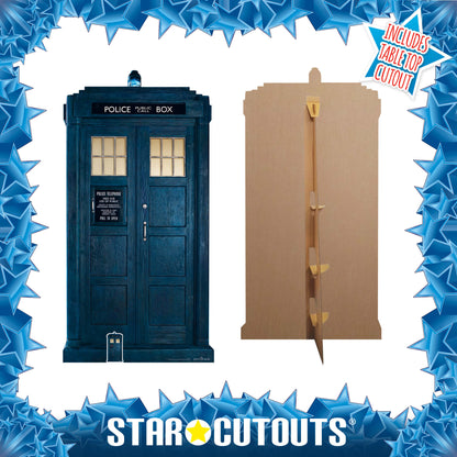 13th Doctor Who The Tardis Two Thirds Life Size Iconic Time Travel Cardboard Cut Out Height 195cm - Star Cutouts