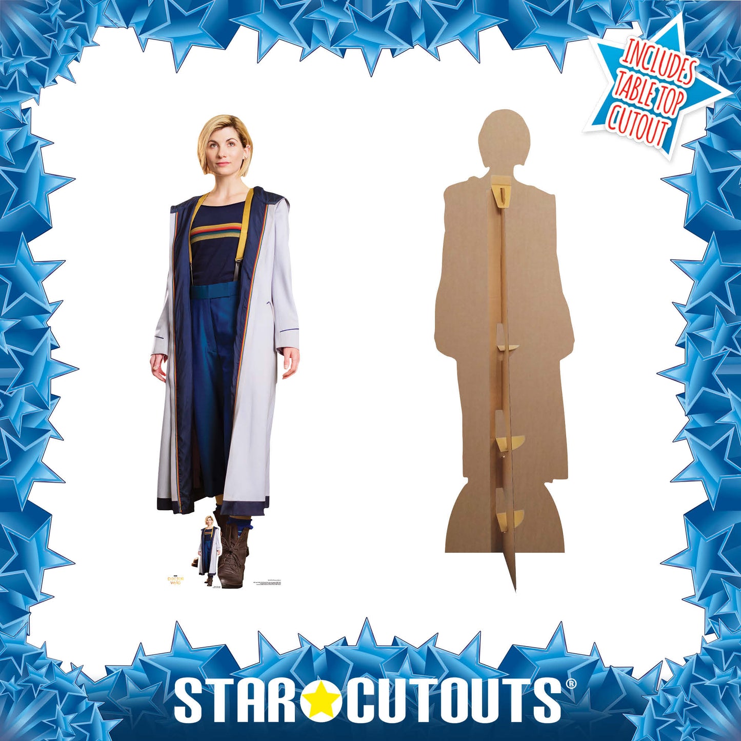 Jodie Whittaker 13th Doctor Lifesize   Doctor Who Cardboard Cut Out Height 168cm - Star Cutouts