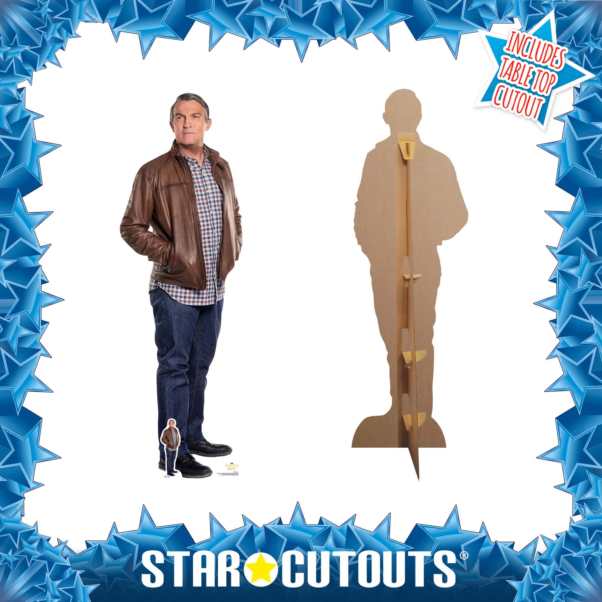 Bradley Walsh Graham Lifesize   Doctor Who Cardboard Cut Out Height 176cm - Star Cutouts