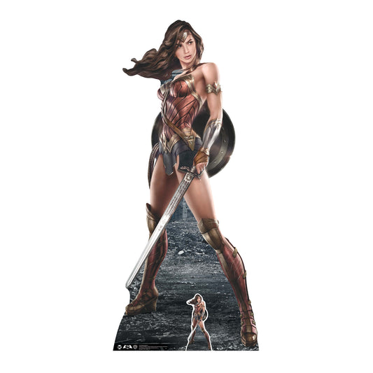 SC1225 Wonder Woman (Movie Graphic Artwork) Cardboard Cut Out Height 184cm